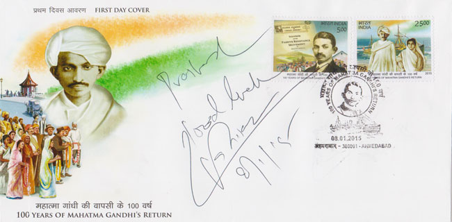Commemorative Stamps on 100 Years of Mahatma Gandhi’s Return