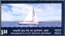 Stamps issued on President's Fleet Review 2011