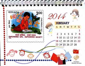 2014 India Post Desk Calendar