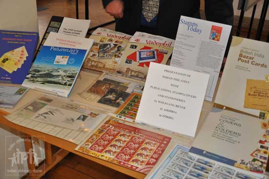 Presentation of Indian Philatelic material and literature at II AIBIBRIA, Zörbig, Germany