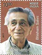 Commemorative Stamp on Bhisham Sahni