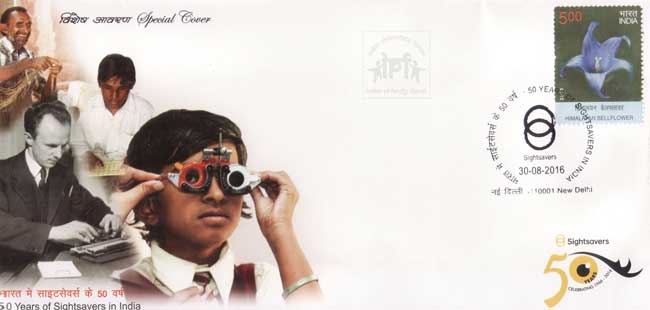 Special Cover on 50 years of Sightsavers in India
