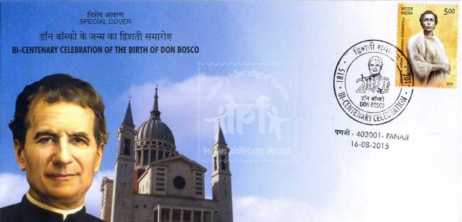 Special Cover on the occasion Bi-Centenary Birth Celebration of St. Don Bosco