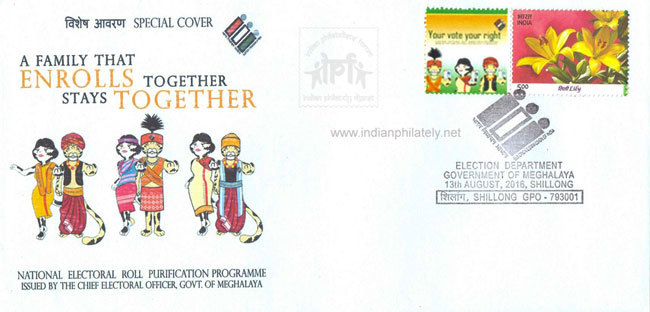Special Cover on National Electoral Roll Purification Programme 