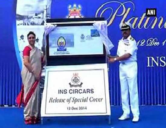 Special Cover on INS Circars Platinum Jubilee