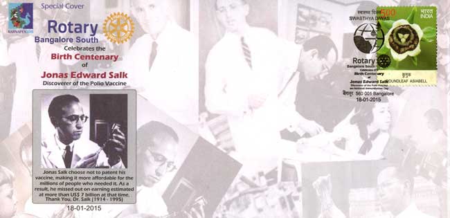 Special Cover on the Birth Centenary of Jonas Edward Salk