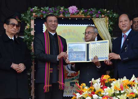 Nagaland State's Golden Jubilee Year Stamp Released