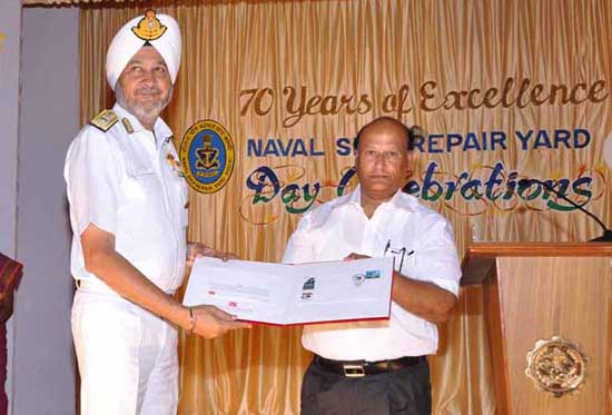 Special Cover on 70 Years of Naval Ship Repair Yard, Kochi 