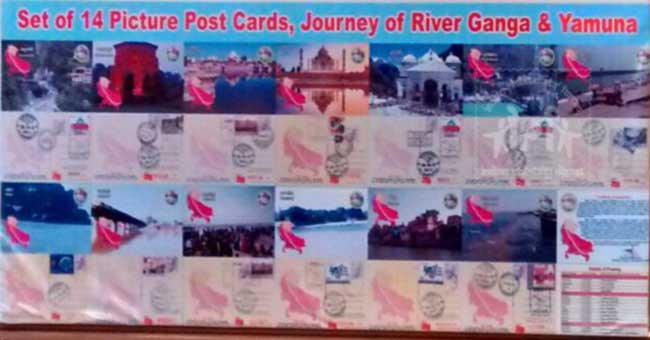 Release of Set of 14 Picture Postcards depicting journey of River Ganga and Yamuna