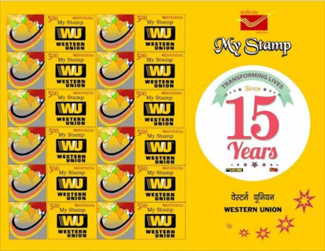 Customised My Stamp on Western Union