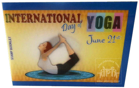 “International day of Yoga” Stamp Booklet