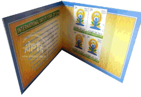 “International day of Yoga” Stamp Booklet