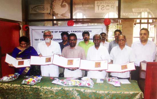 Special Cancellation on 100 Years of Gandhi’s First visit to Madras