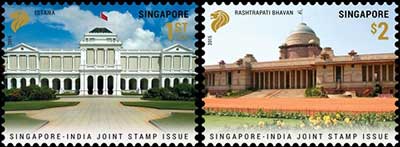 India Singapore Joint issue - Singapore Stamps