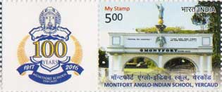 Montfort Anglo Indian School, Yercaud My Stamp Sheetlet