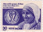 Mother Teresa Nobel Peace Prize Winner